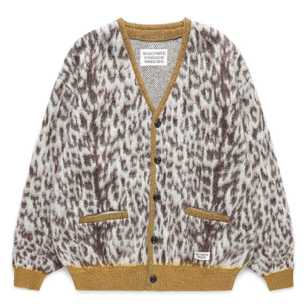 LEOPARD MOHAIR CARDIGAN