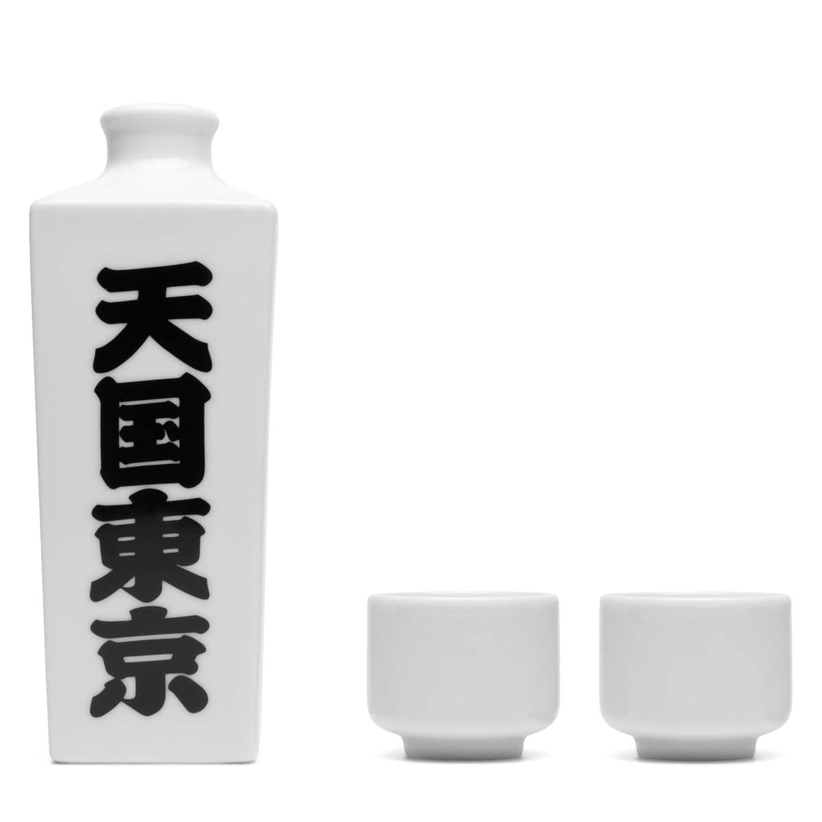 SAKE BOTTLE & CUP WHITE | Bodega