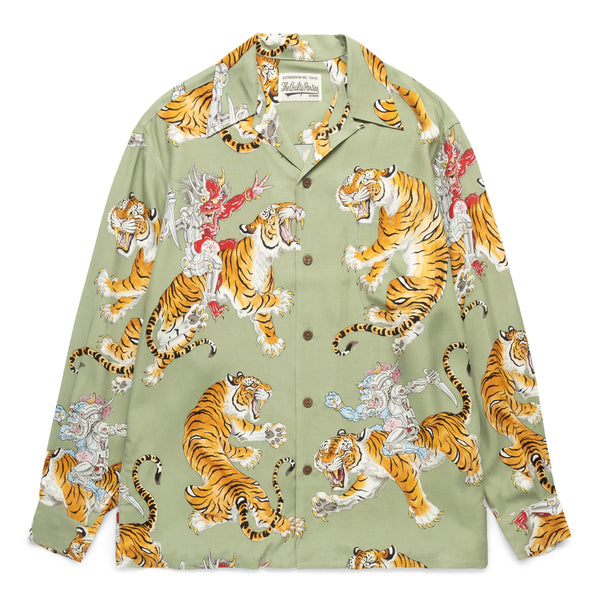 TIM LEHI / HAWAIIAN SHIRT ( TYPE-2 ) OLIVE | Bodega