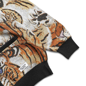 TIM LEHI / JACQUARD CARDIGAN BEIGE | Bodega