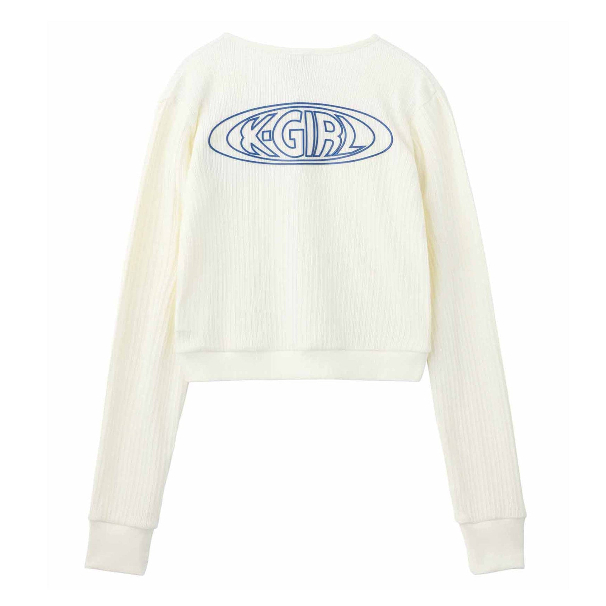 X-Girl Knitwear OVAL LOGO CARDIGAN