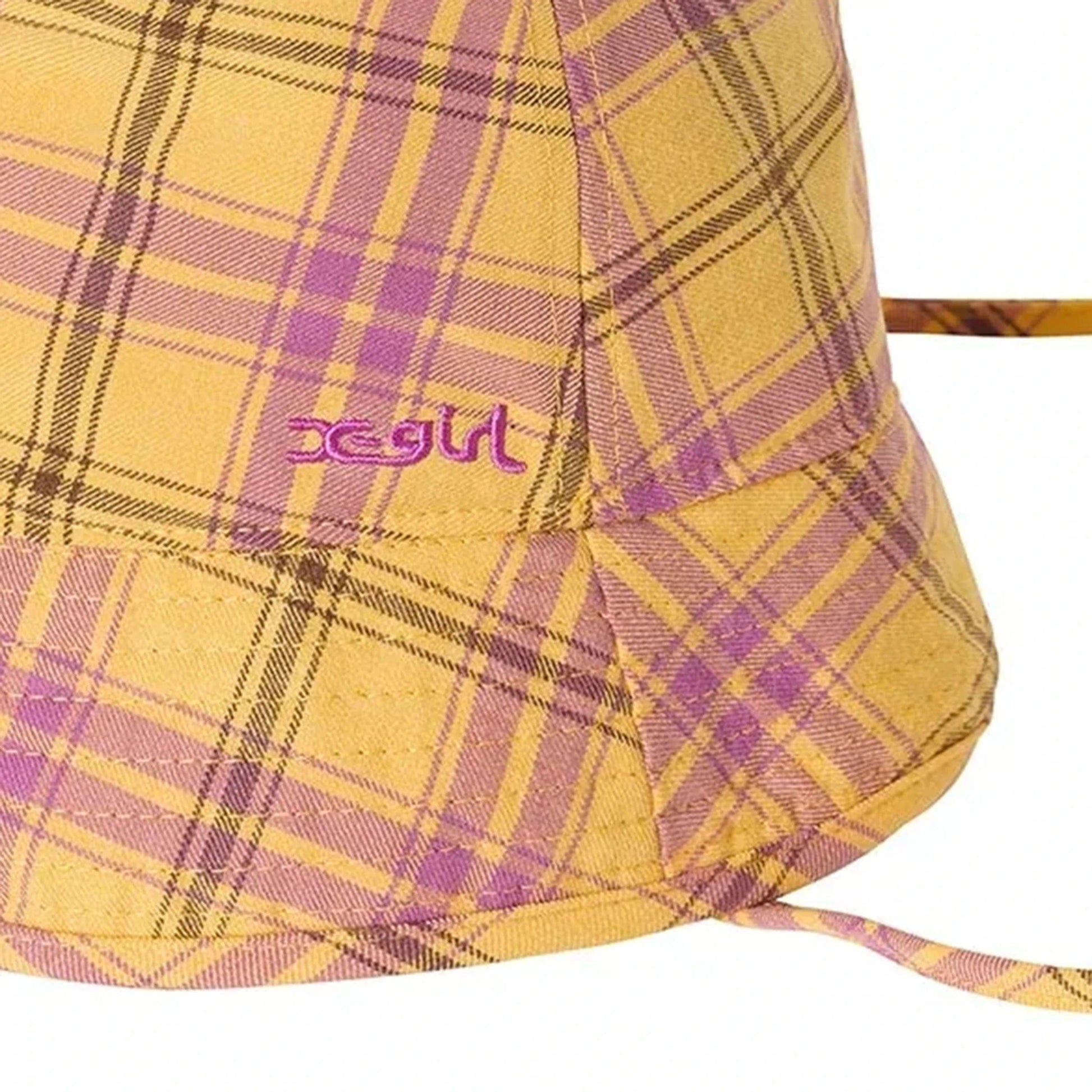 X-Girl Headwear YELLOW / O/S WOMEN'S PLAID BUCKET HAT