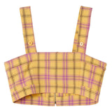 X-Girl Shirts YELLOW / O/S WOMEN'S PLAID BUSTIER TOP