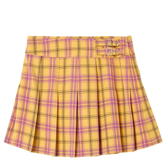 X-Girl Skirts WOMEN'S PLAID PLEATED MINI SKIRT