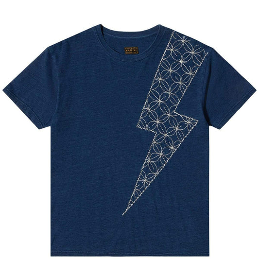 Kapital T-Shirts IDG JERSEY CREW T (THUNDER SASHIKO)