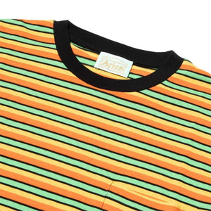 Aries T-Shirts STRIPED POCKET TEE