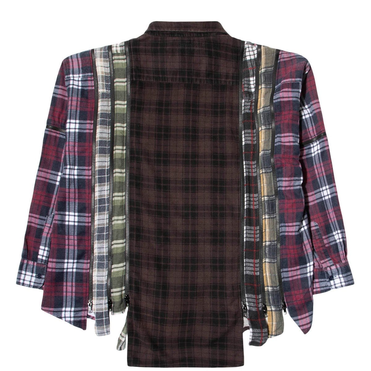 Needles Shirts ASSORTED / O/S 7 CUTS ZIPPED WIDE FLANNEL SHIRT SS21 1