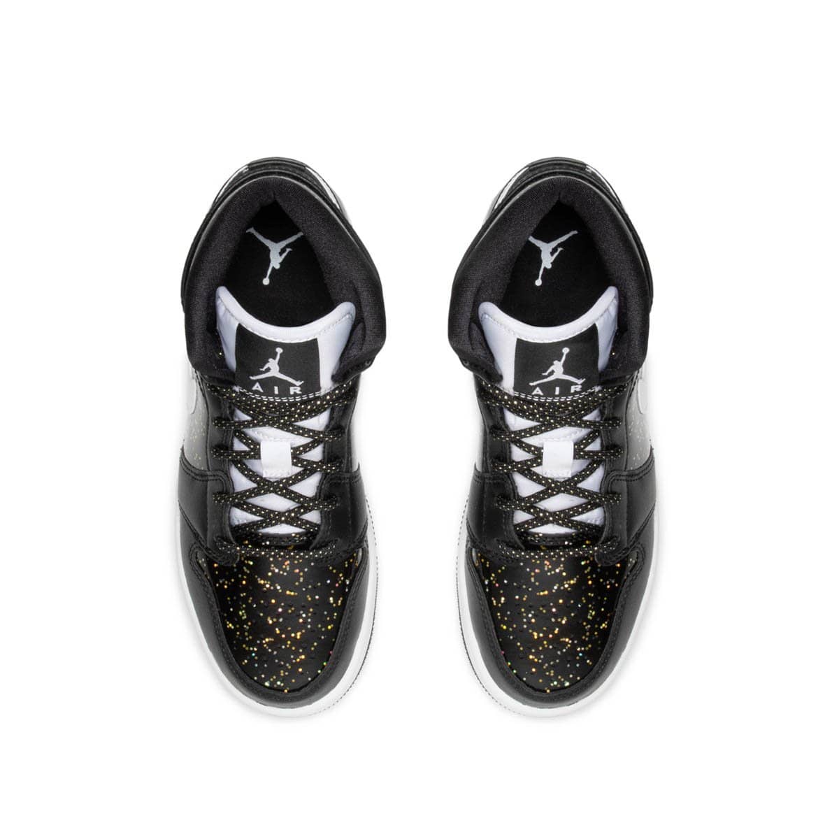 Jordan 1 mid glitter black best sale