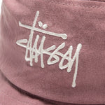 Load image into Gallery viewer, Stussy BIG LOGO CANVAS BUCKET HAT Rose
