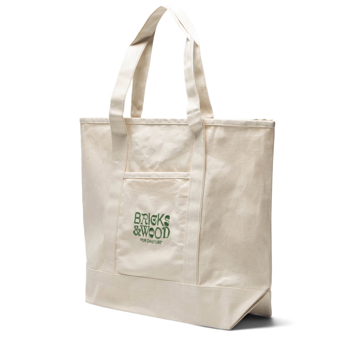 Bricks & Wood Bags & Accessories CREME/GREEN / O/S FOR DAILY USE BOAT BAG