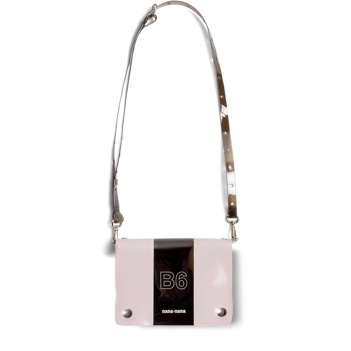 nana-nana Bags & Accessories BLACK X LIGHT PINK / O/S PVC OPAQUE B6