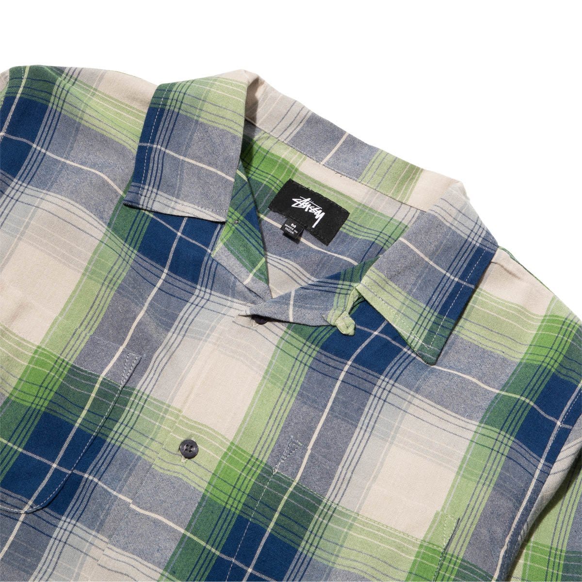 STUSSY RAYON PLAID LS SHIRT 長袖シャツ 中田圭介着用｜ファッション 