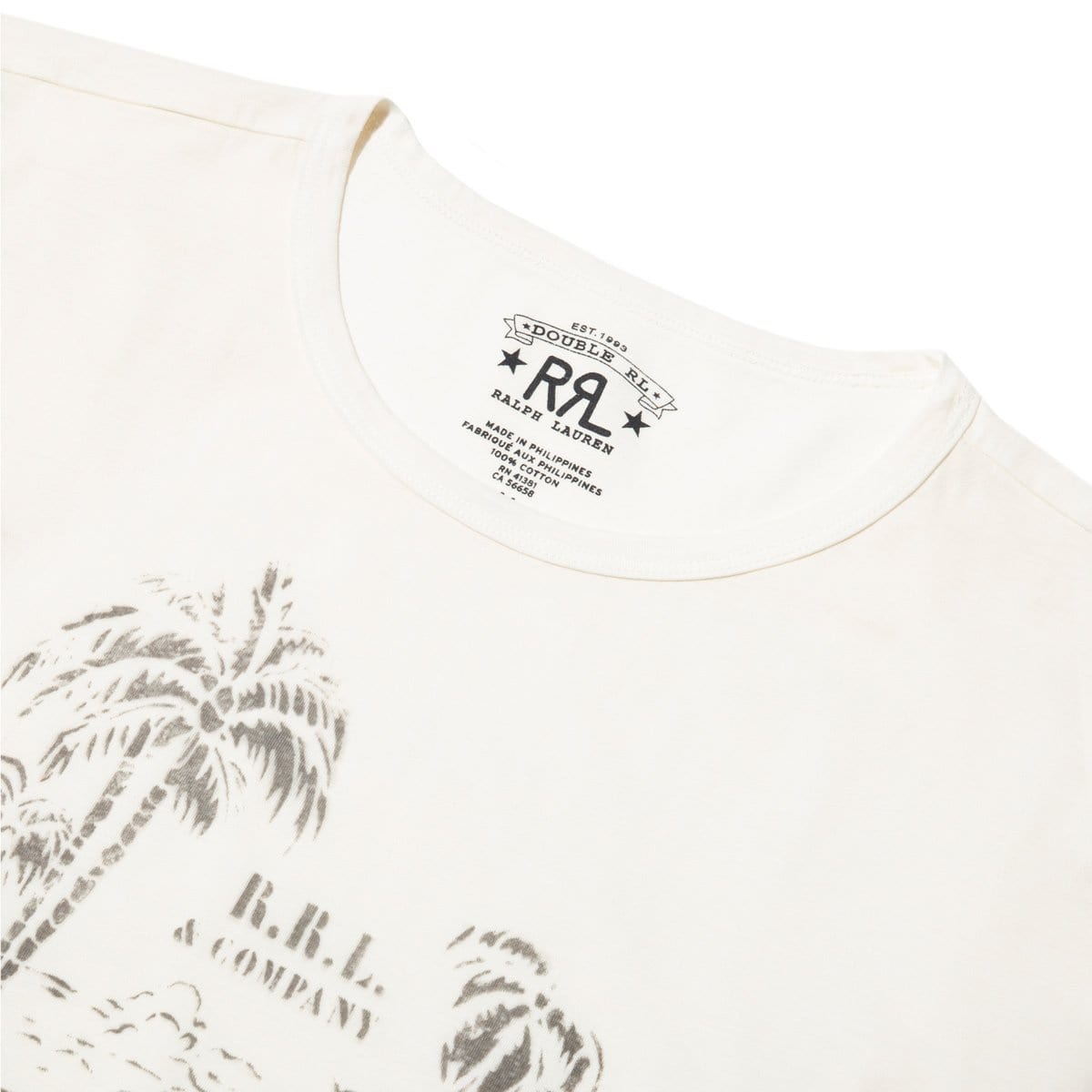 RRL T-Shirts TROPICAL PRINT GRAPHIC TEE