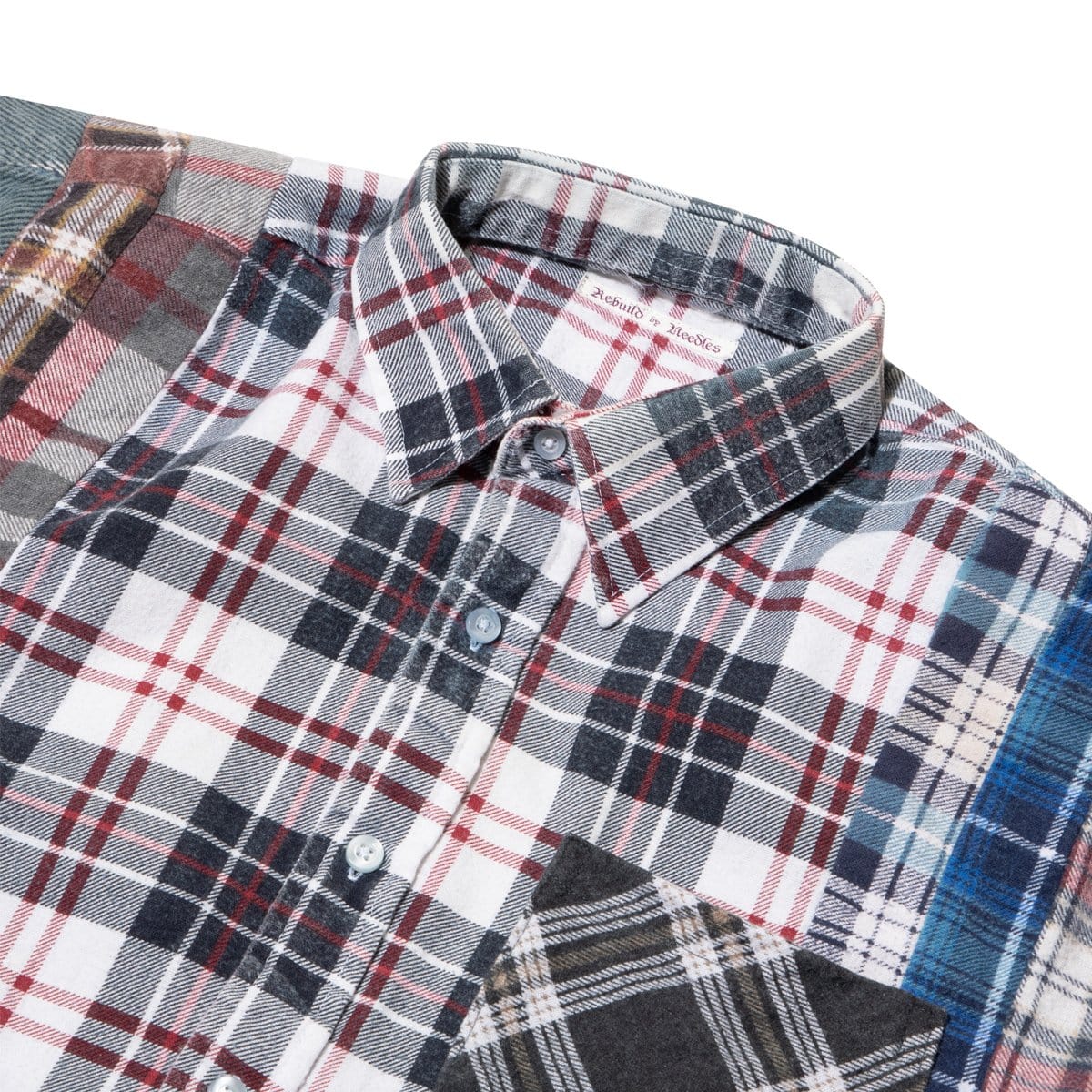 Needles Shirts ASSORTED / O/S FLANNEL SHIRT - WIDE 7 CUTS SHIRT SS20 3