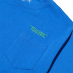 Load image into Gallery viewer, Pleasures BALANCE EMBROIDERED POCKET T-SHIRT Royal
