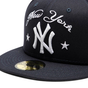 New Era 59Fifty New York Yankees Local Fitted Hat Dark Navy