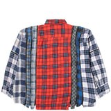 Needles Shirts ASSORTED / O/S 7 CUTS ZIPPED WIDE FLANNEL SHIRT SS21 9