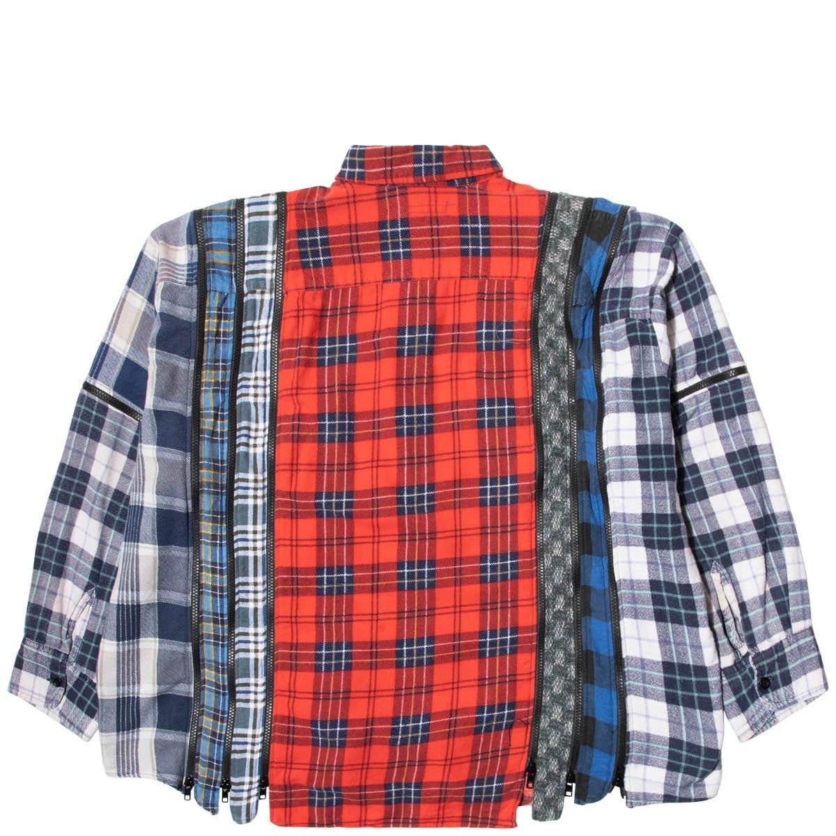 Needles Shirts ASSORTED / O/S 7 CUTS ZIPPED WIDE FLANNEL SHIRT SS21 9