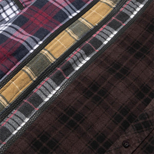 Needles Shirts ASSORTED / O/S 7 CUTS ZIPPED WIDE FLANNEL SHIRT SS21 4