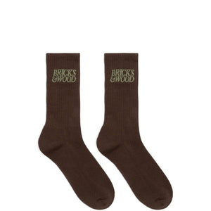 Bricks & Wood Socks CHOCOLATE / O/S LOGO SOCKS