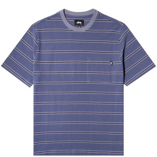 Stüssy T-Shirts PEAK STRIPE CREW