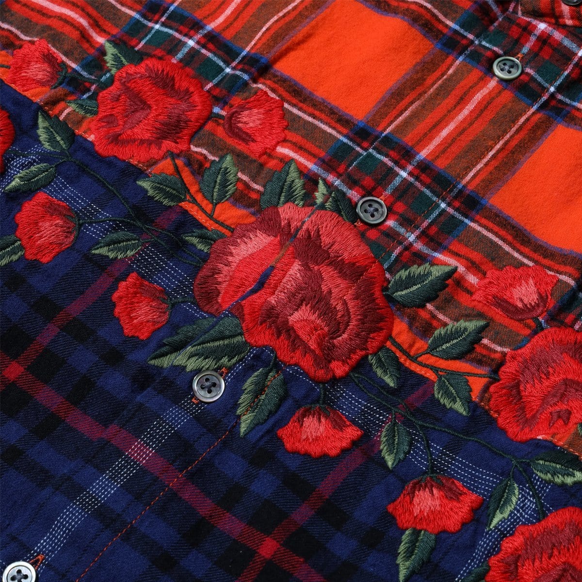 Awake NY Shirts EMBROIDERED ROSE FLANNEL