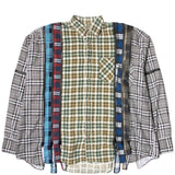 Needles Shirts ASSORTED / O/S 7 CUTS ZIPPED WIDE FLANNEL SHIRT SS21 23