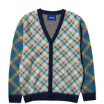 Load image into Gallery viewer, Awake NY Knitwear DOUBLE PLAID MOHAIR CARDIGAN
