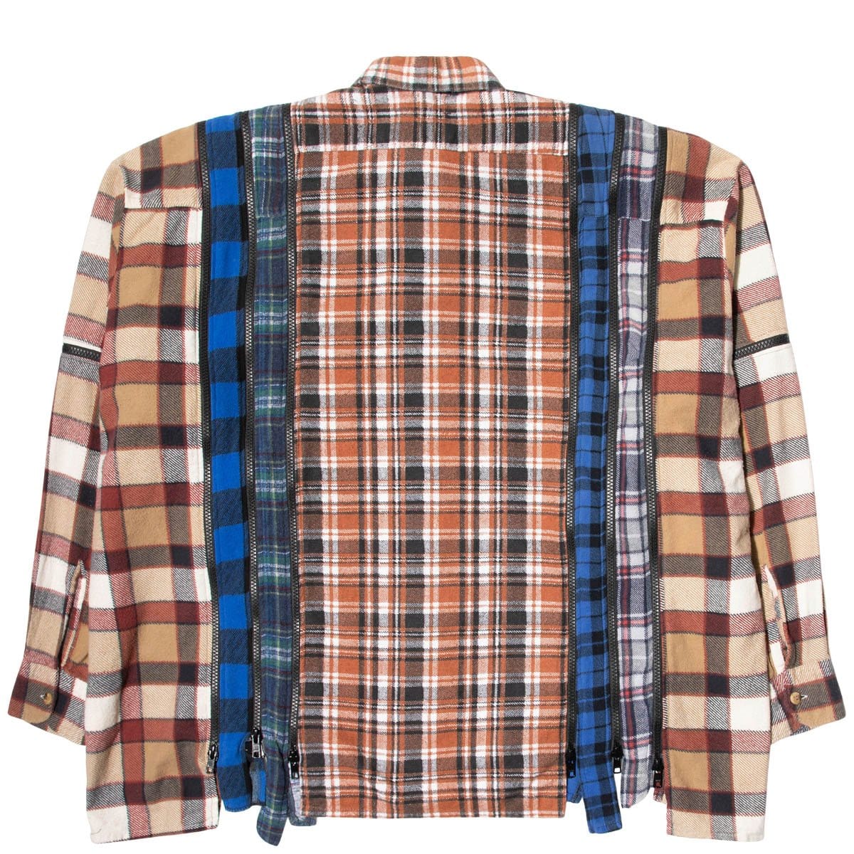 Needles Shirts ASSORTED / O/S 7 CUTS ZIPPED WIDE FLANNEL SHIRT SS21 20