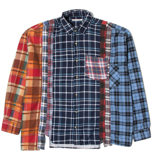 Needles Shirts ASSORTED / O/S FLANNEL SHIRT - WIDE 7 CUTS SHIRT SS20 5