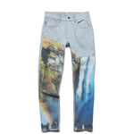 Load image into Gallery viewer, Pleasures Bottoms PRELUDE PRINTED DENIM PANT
