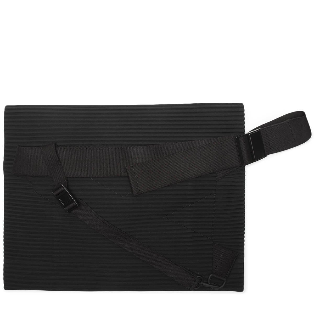 Homme Plissé Issey Miyake Bags & Accessories BLACK / O/S PLEATS FLAT BAG2