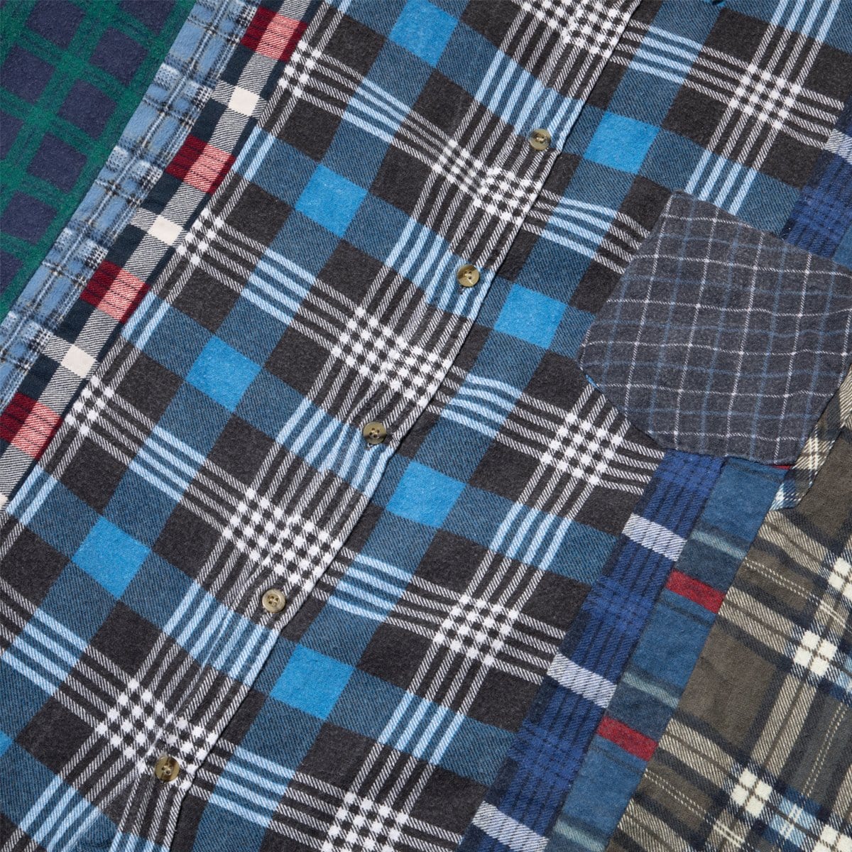 Needles Shirts ASSORTED / O/S FLANNEL SHIRT - WIDE 7 CUTS SHIRT SS20 4