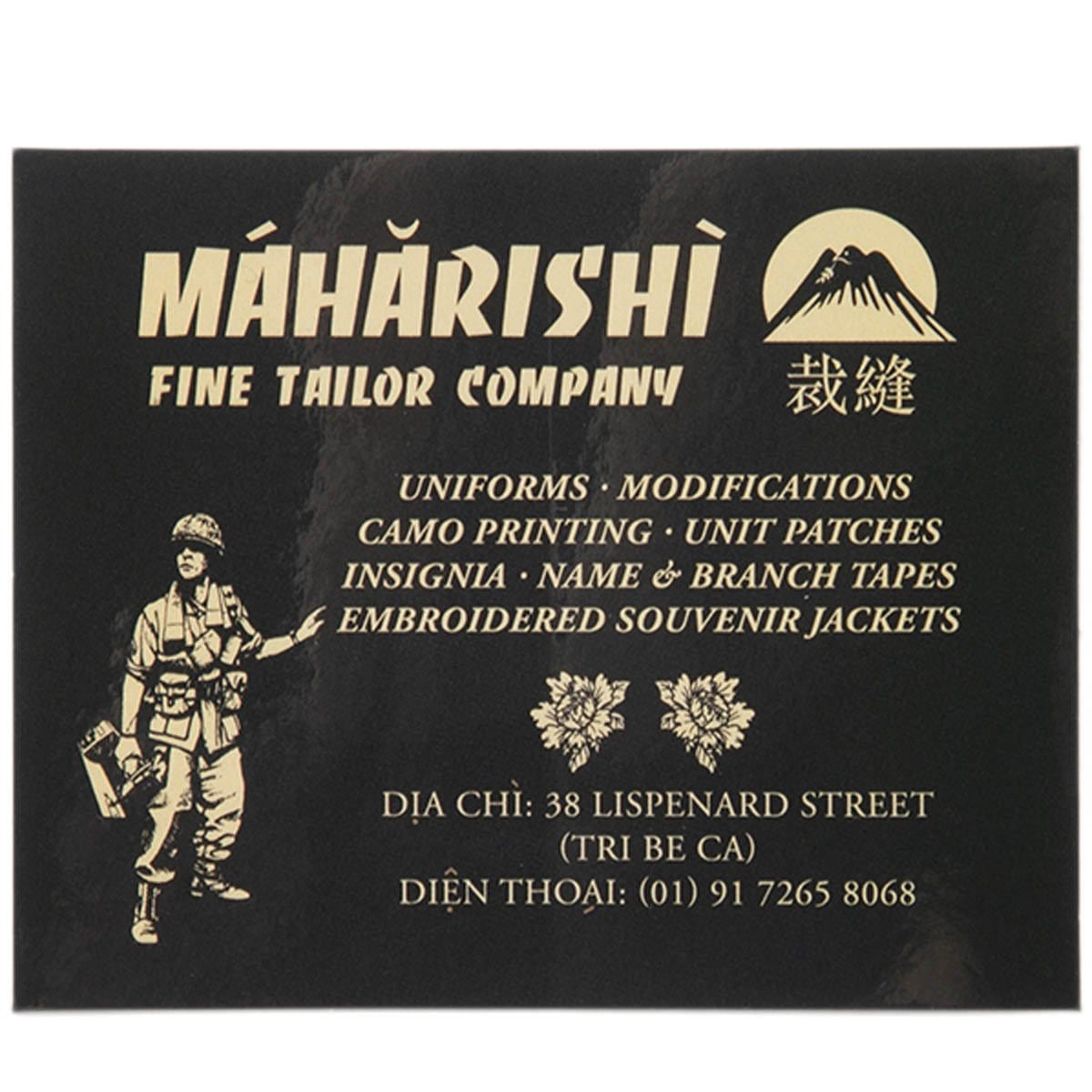 Maharishi Bags & Accessories MULTI / O/S / MA9356 MAHA FINE TAILOR CO. STICKER PACK