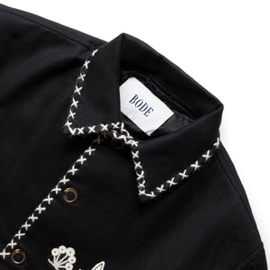 Bode Souvenir Jacket With Mexican Embroidery in Black for Men