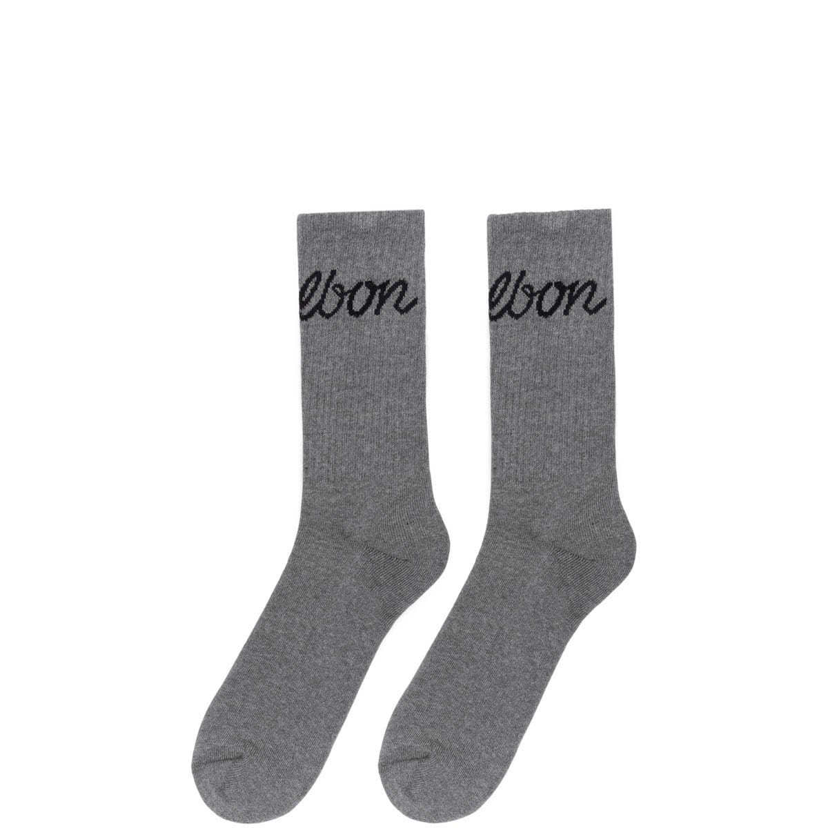 Malbon Golf Socks GREY/BLACK / O/S BON CORE CREW SOCK