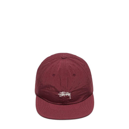 Stüssy Headwear BURGUNDY / O/S STOCK WASHED NYLON STRAPBACK