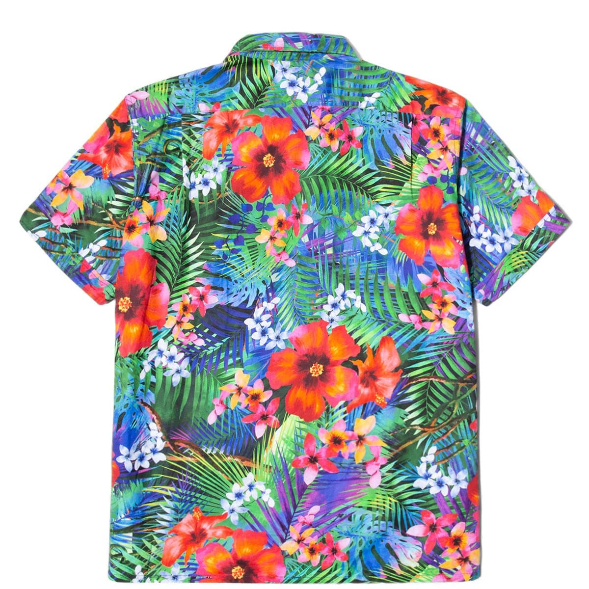 Engineered Garments Camp Shirt Royal Big Tropical Floral Print