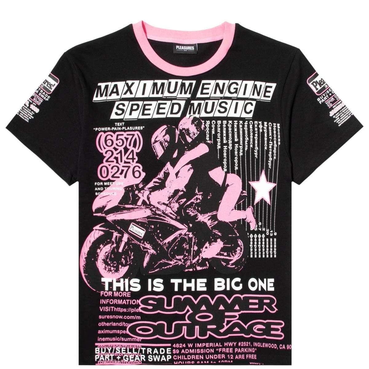 Pleasures T-Shirts SPEED MUSIC HEAVYWEIGHT SHIRT