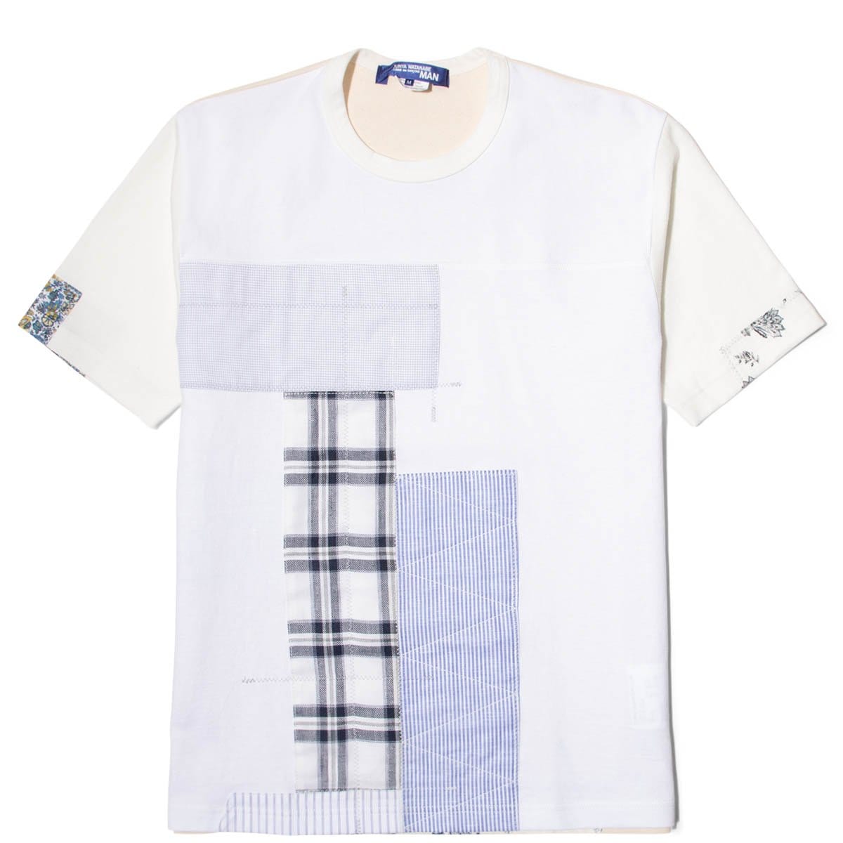 Junya Watanabe MULTI FABRIC MIX TEE White/Mix