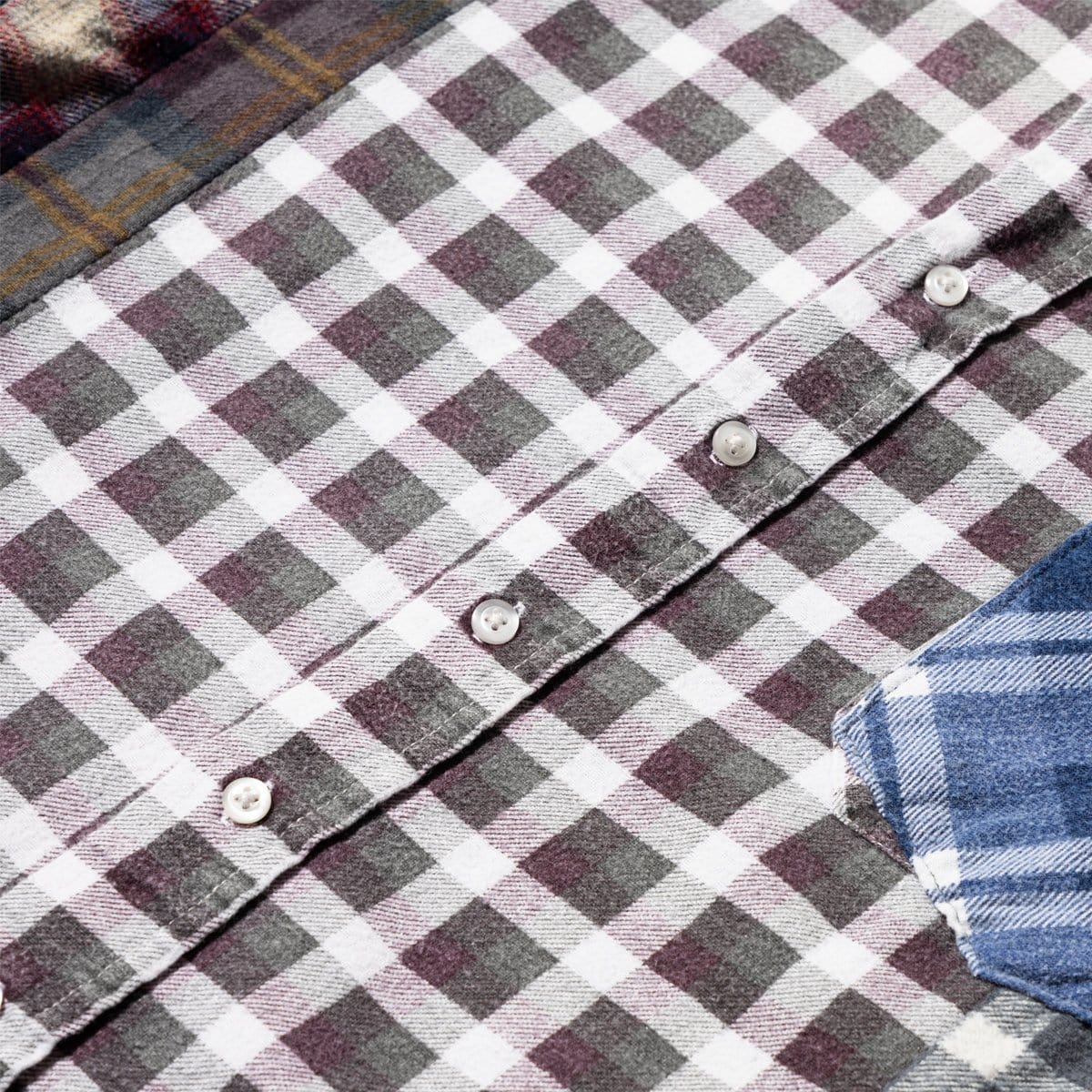 Needles Shirts ASSORTED / O/S FLANNEL SHIRT - WIDE 7 CUTS SHIRT SS20 13