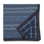 Load image into Gallery viewer, RRL Bags &amp; Accessories RL 322 INDIGO/DK BLUE / O/S FARRELL INDIGO COTTON CAMP BLANKET
