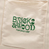 Bricks & Wood Bags & Accessories CREME/GREEN / O/S FOR DAILY USE BOAT BAG