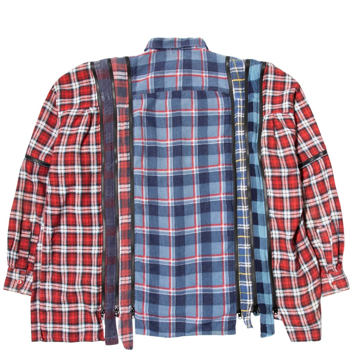 Needles Shirts ASSORTED / O/S 7 CUTS ZIPPED WIDE FLANNEL SHIRT SS21 25