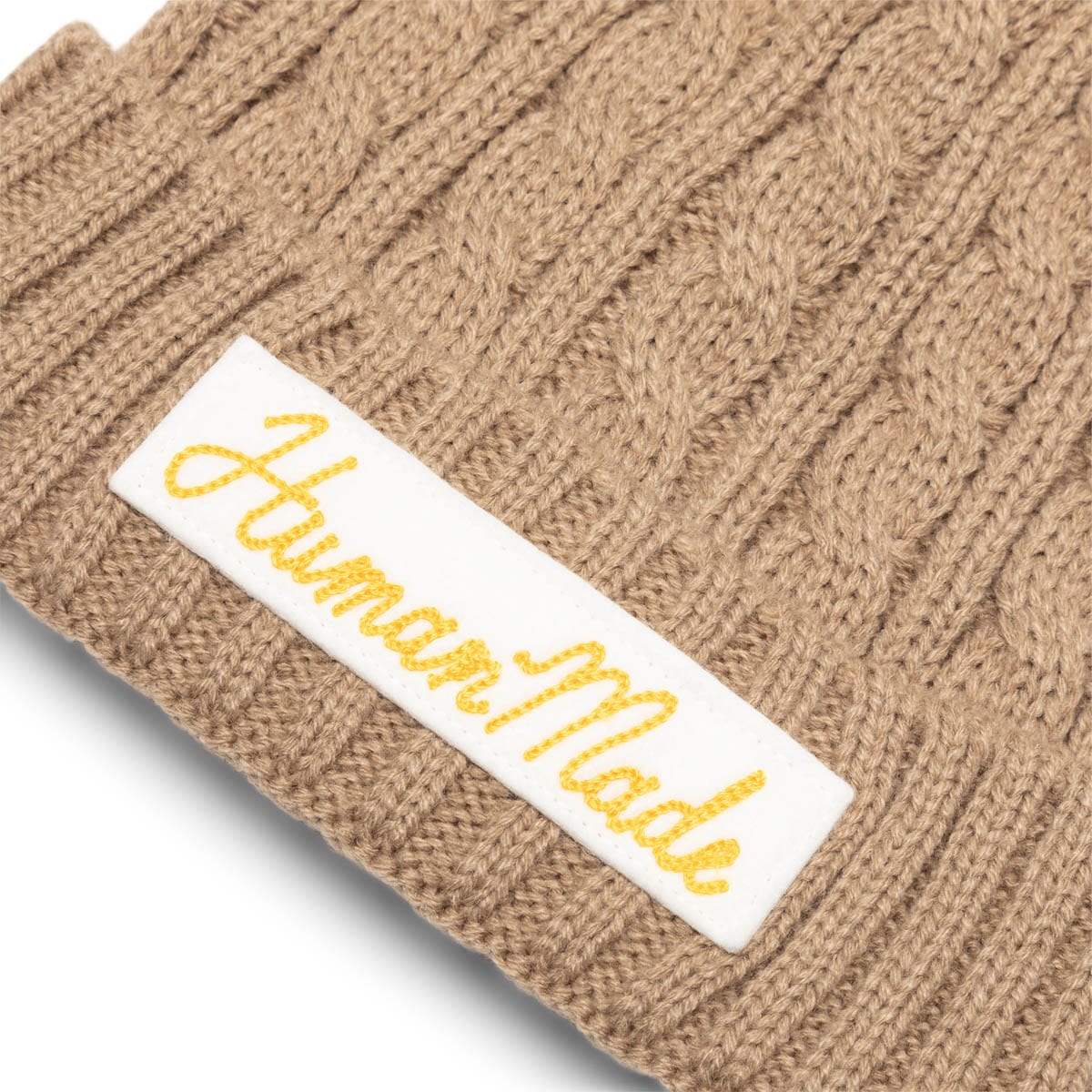 Human Made Headwear BEIGE / O/S CABLE BEANIE