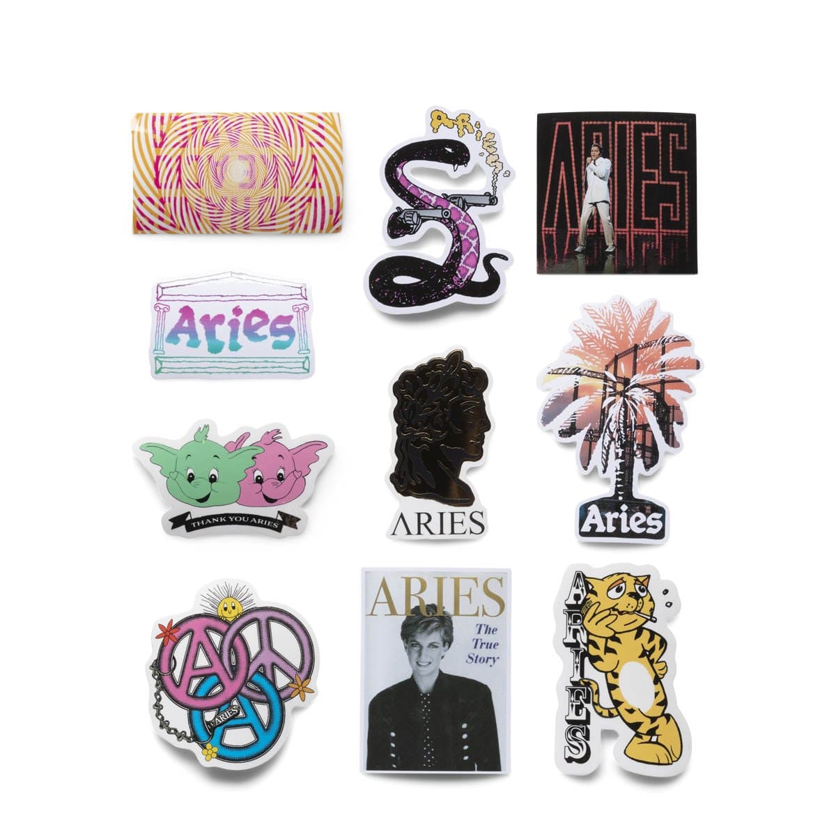 Aries Odds & Ends BLACK / O/S AW21 STICKER PACK