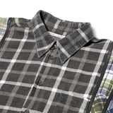 Needles Shirts ASSORTED / O/S 7 CUTS ZIPPED WIDE FLANNEL SHIRT SS21 12