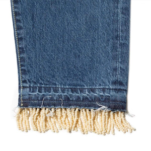 The Nerdys Bottoms FRINGE DENIM PANTS