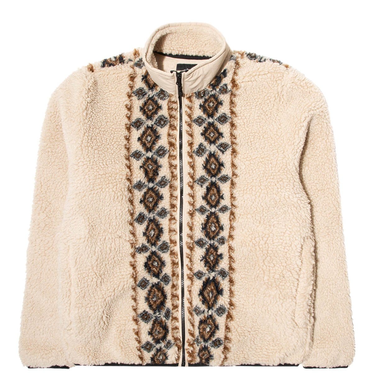 LIMA JACQUARD SHERPA JACKET Beige – Bodega