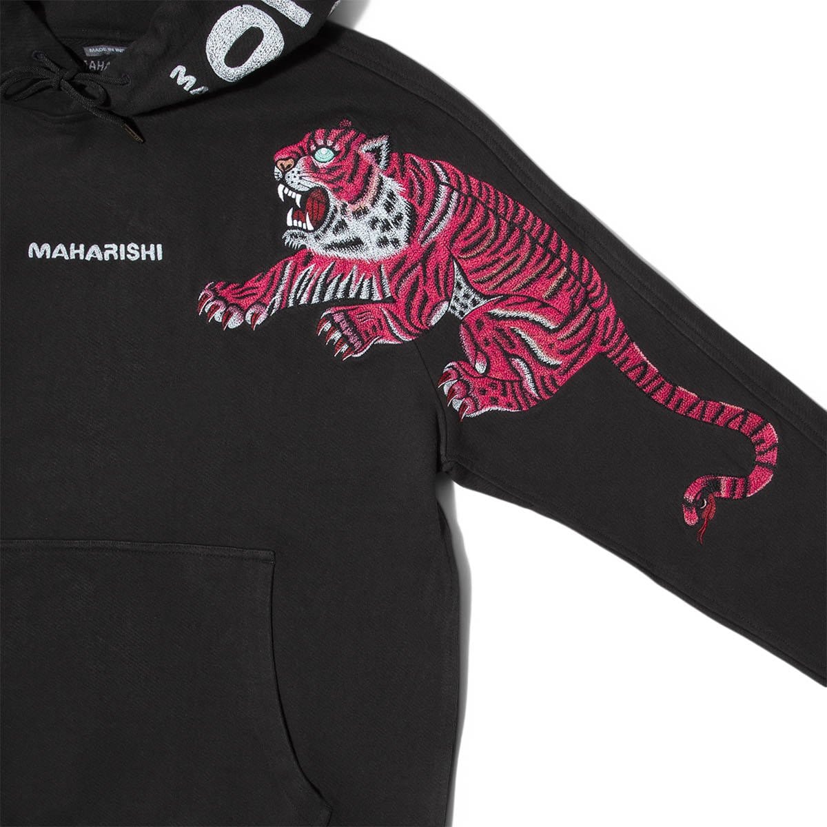 Maharishi Tiger Invasion Organic Hoodie Black